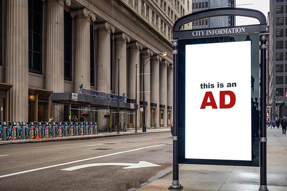 selling-ad- blank-billboard-at-bus-stop